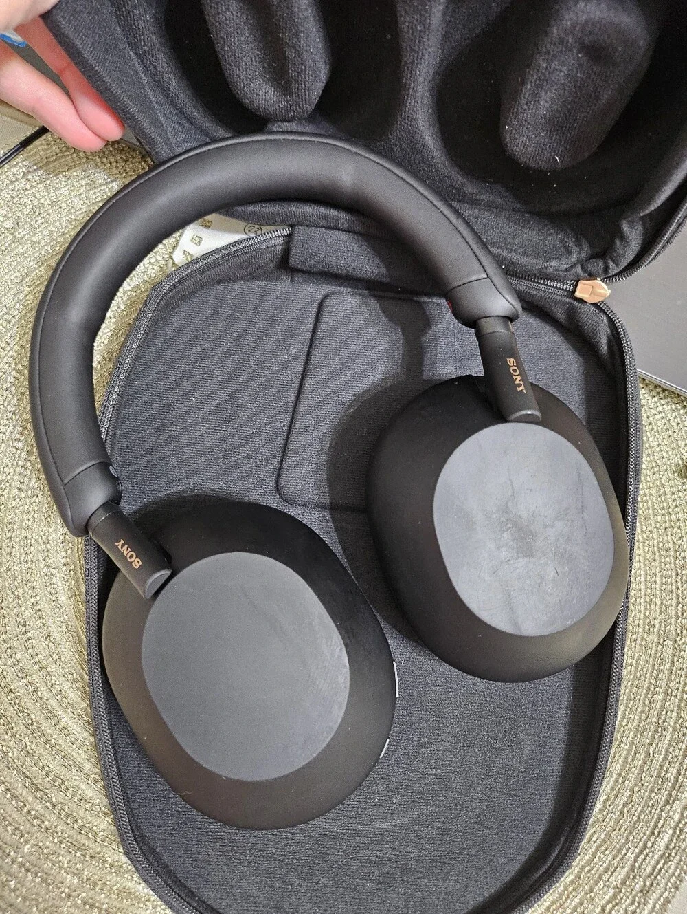 Sony Matte Black Wireless Over-Ear Noise-Cancelling Headphones